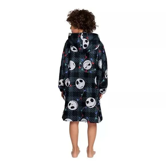 NEW Kids The Nightmare Before Christmas Oversized Hooded Pullover Robe Size S/M - Picture 2 of 10